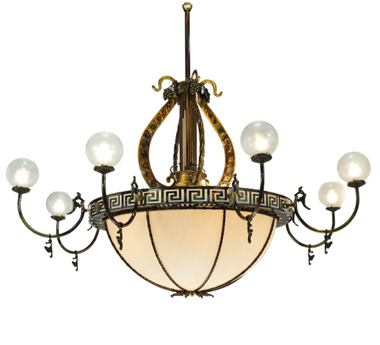 96" Wide Lyre 8 Arm Chandelier | 106965