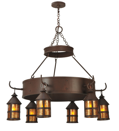 48" Wide Aberdeen 6 Light Chandelier | 107472