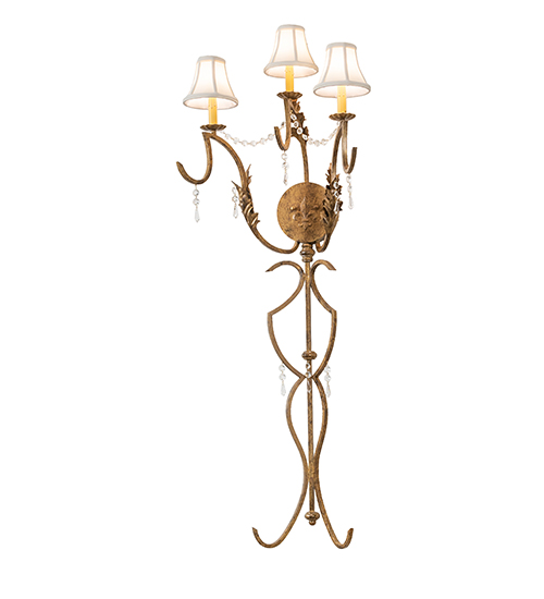 21" Wide Old Broadway 3 LT Wall Sconce | 107845