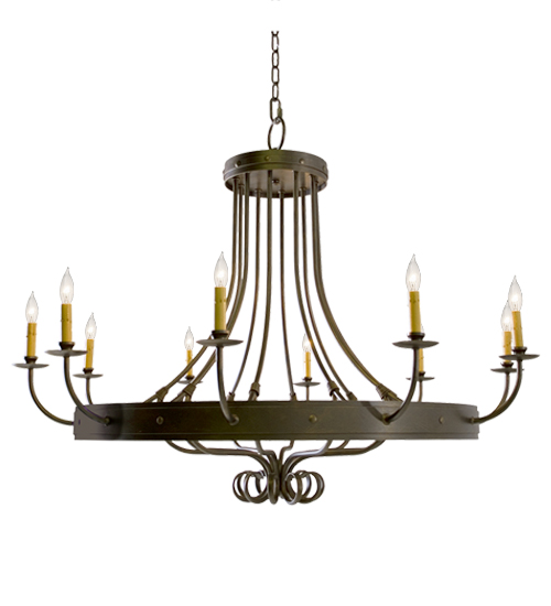 50" Wide Silvana 10 Light Chandelier | 116321