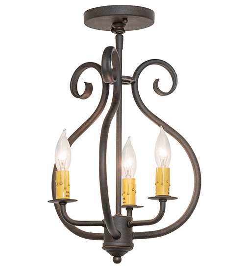 12" Wide Easton 3 Light Flushmount | 116381