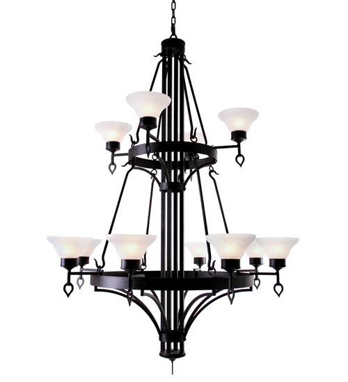 48" Wide Savino 12 Light Two Tier Chandelier | 116425