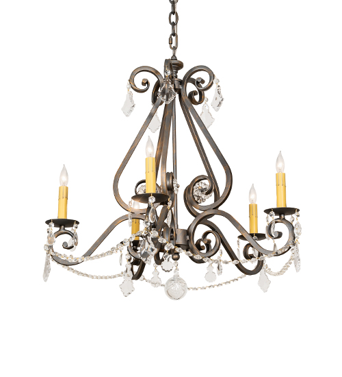 26" Wide Adrianna 5 Light Chandelier | 118041