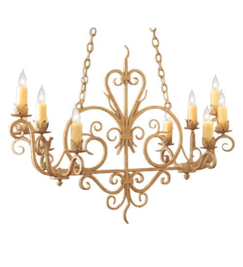 42" Long Kimberly 10 Light Chandelier | 118319