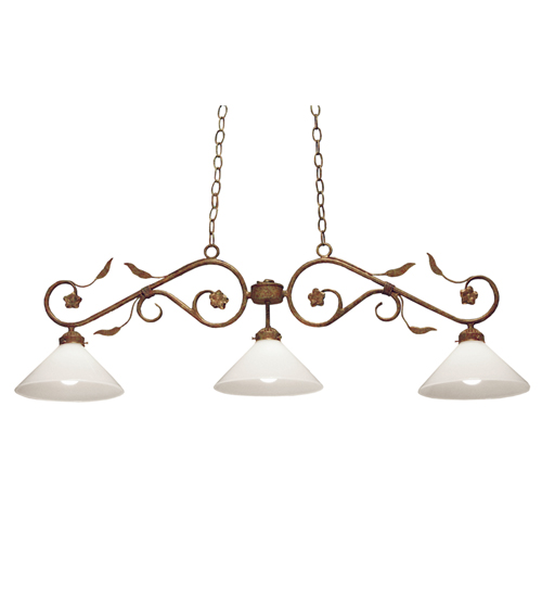 48" Long Bordeaux 3 Light Island Pendant | 120175