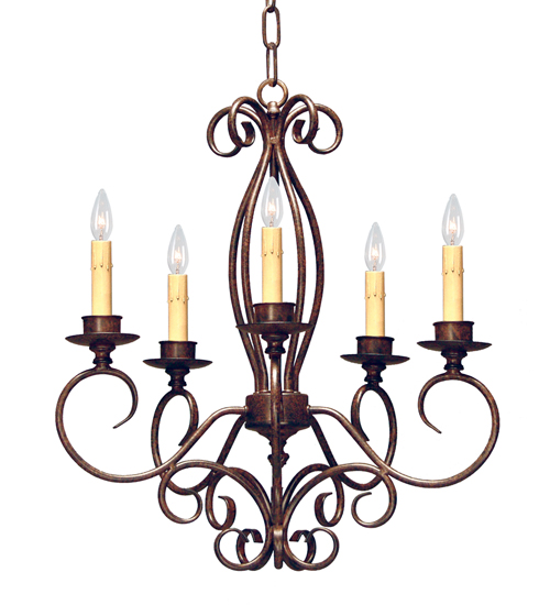 22" Wide Elisha 5 Light Chandelier | 120247
