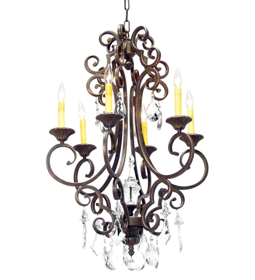 24" Wide Aumberto 6 Light Chandelier | 120268
