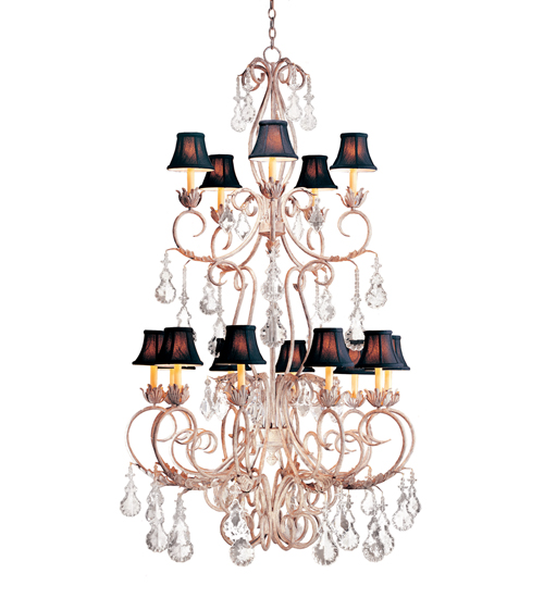 42" Wide Alexandria 15 Light Two Tier Chandelier | 120319