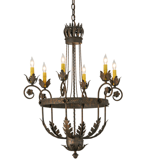26"W Antonia 6 LT Chandelier | 120411
