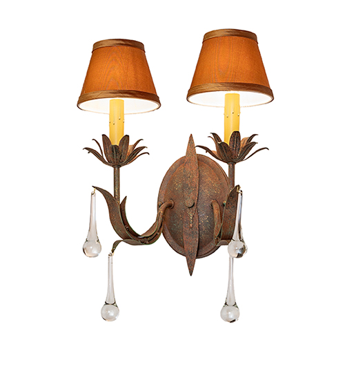 13" Wide Slenderleaf 2 Light Wall Sconce | 120771