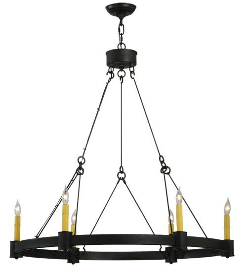 35.75"W Kenosha 6 LT Chandelier | 131085