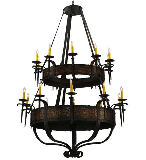 48"W Costello 20 LT Two Tier Chandelier | 133745