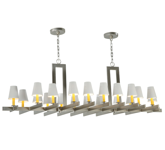 72" Long Dante 20 Light Oblong Chandelier | 137121