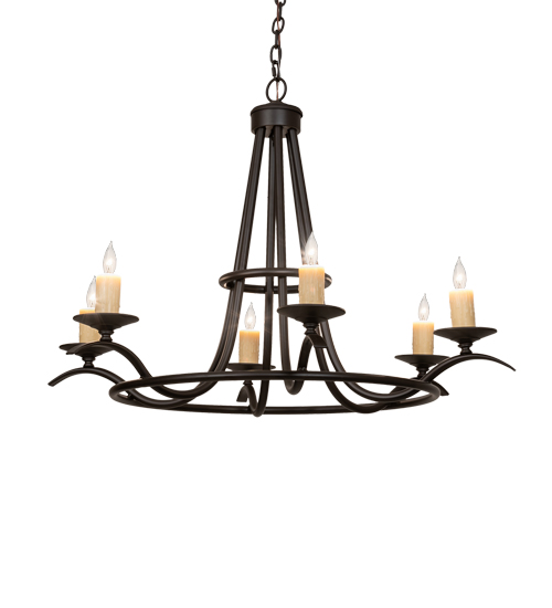 36" Wide Octavia 6 Light Chandelier | 141829