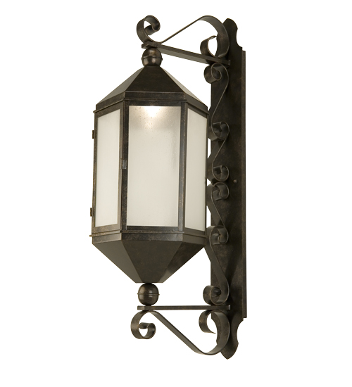 14" Wide Plaza Lantern Wall Sconce | 146468