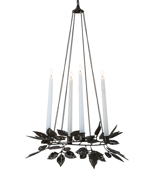 18" Wide Autumn Crown 4 Candle Pendant | 148699
