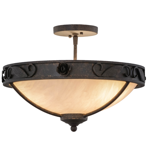 17"W Arabesque Semi-Flushmount | 153947