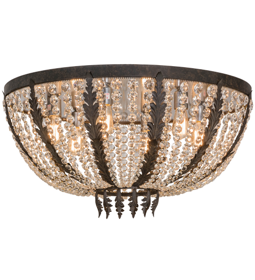 32"W Chrisanne Crystal Flushmount | 154797