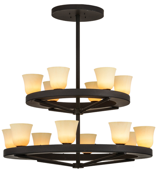 57"W Loxley Piedmont 14 LT Two Tier Chandelier | 156085