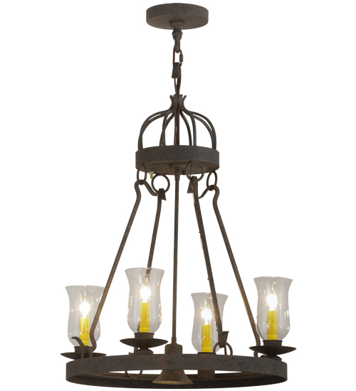 24"W Lakeshore 4 LT W/Downlight Chandelier | 156471