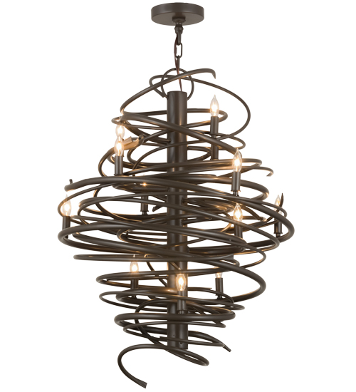 28" Wide Cyclone 12 Light Chandelier | 157562
