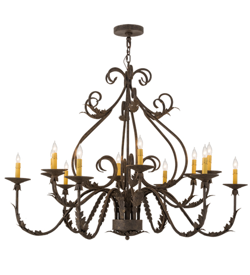 48"W French Elegance 12 LT Chandelier | 160180