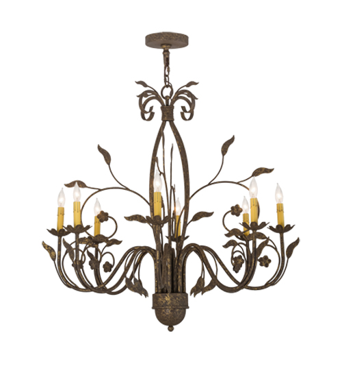 36" Wide Bordeaux 8 Light Chandelier | 162407
