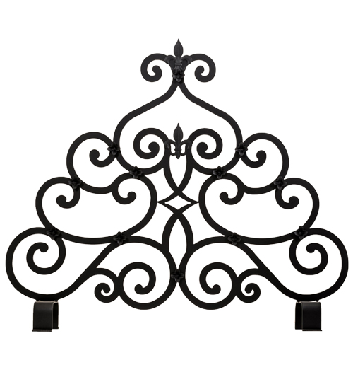 36" Wide X 32" High Fleur-de-lis Fireplace Screen | 162817