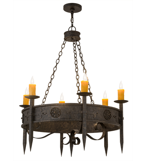 36"W Calandra 6 LT Chandelier | 167203