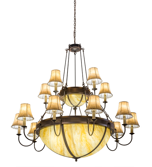 74" Wide Commerce Sportsman 15 Light Two Tier Chandelier | 170103
