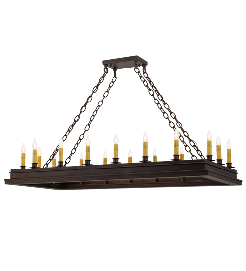 48" Long Mezek 18 Light Oblong Chandelier | 172607