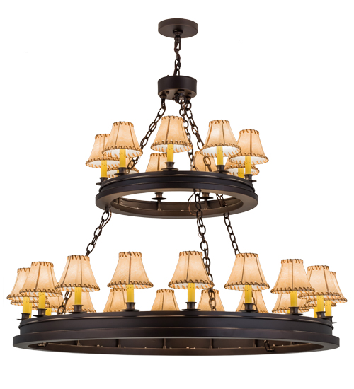 51"W Sullivan Ranch 27 LT Two Tier Chandelier | 172678