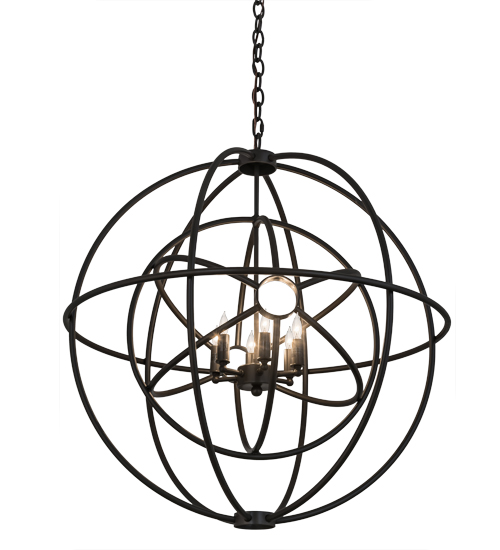 30"W Atom Enerjisi 6 LT Chandelier | 174579