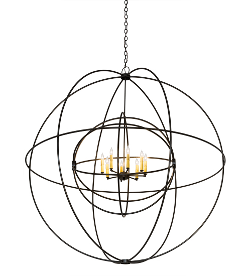 60" Wide Atom Enerjisi 8 Light Chandelier | 175340