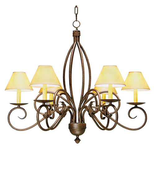 28" Wide Squire 6 Light Chandelier | 177949
