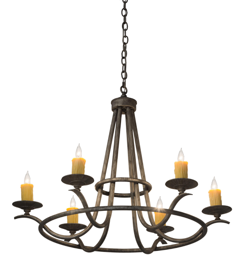 36"W Octavia 6 LT Chandelier | 179905