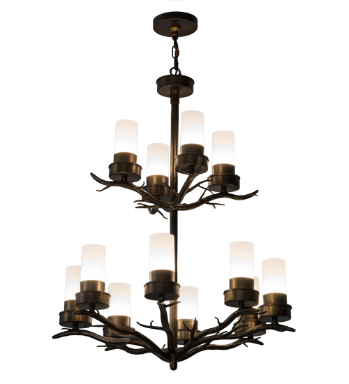 30"W Winter Solstice 12 LT Chandelier | 181607