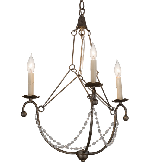 22"W Kaitlynn 3 LT Chandelier | 182545
