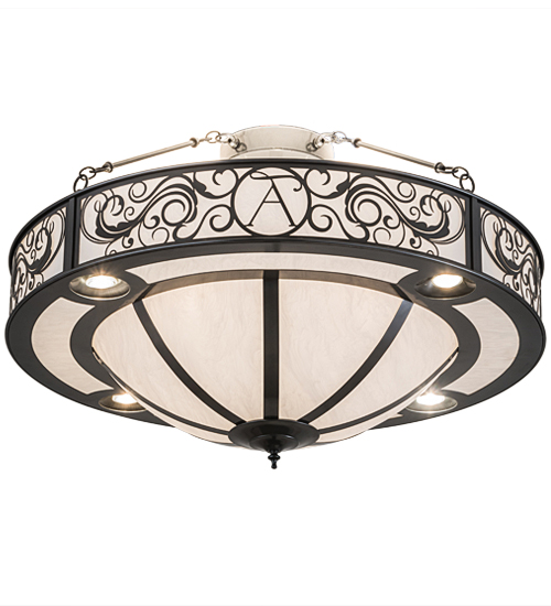 36"W Toulouse Personalized Monogram Inverted Pendant | 184499