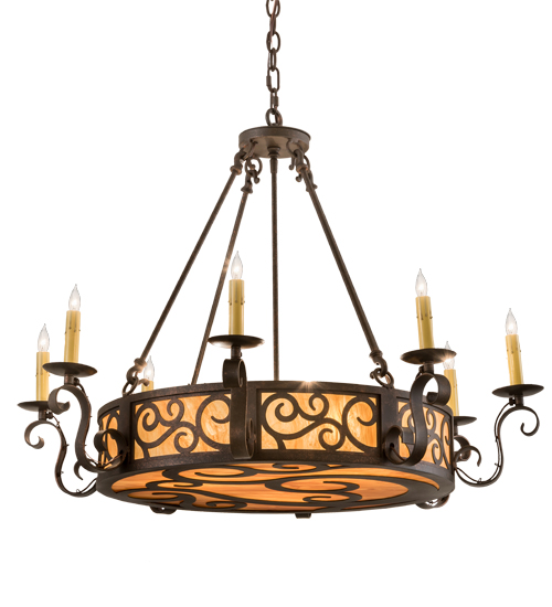 36" Wide Delano 8 Light Chandelier | 194319