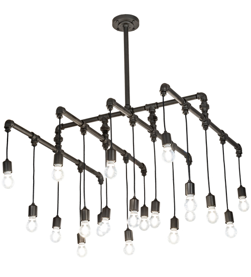 36" Square PipeDream Alva 20 Light Cascading Pendant | 201071