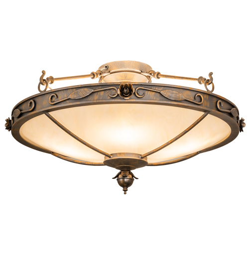 27.5" Wide Arabesque Flushmount | 204049