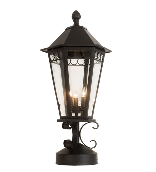 14" Wide Yorkshire Lantern Post Mount | 205328
