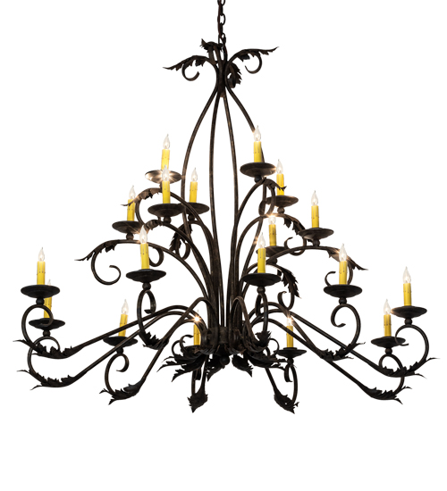 56" Long Windsor 18 Light Oblong Chandelier | 225931