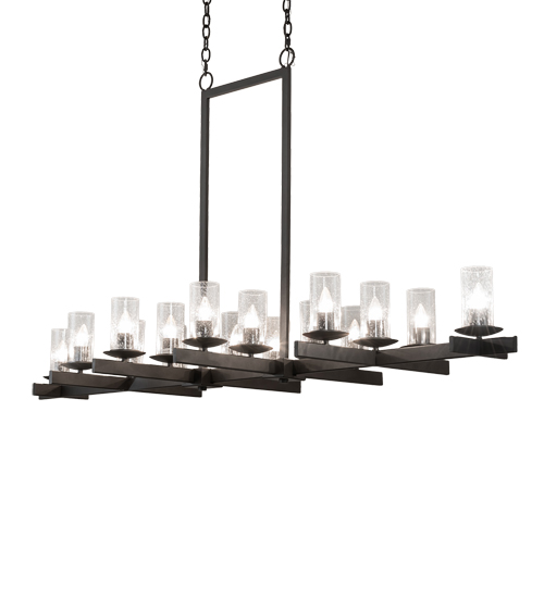 72" Long Dante 16 Light Oblong Chandelier | 228332
