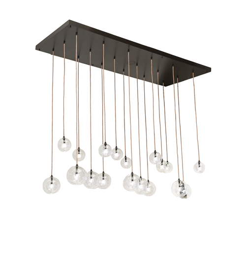 80" Long Alva Orb 18 Light Cascading Chandelier | 235553