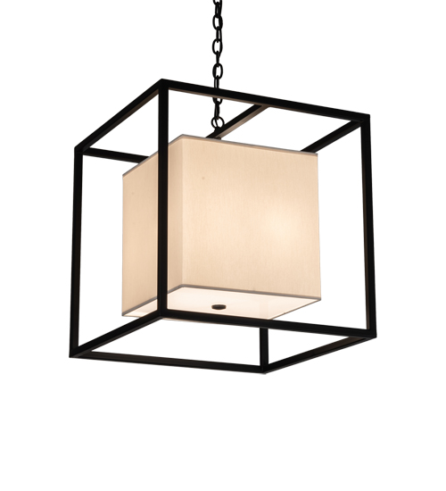 22" Square Kitzi Box Pendant | 237278