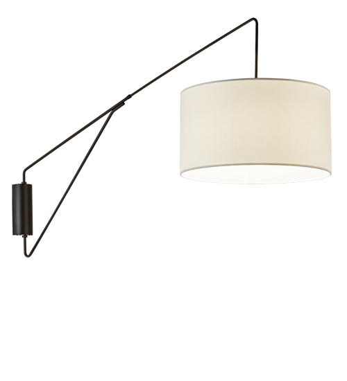 22" Wide Cilindro Textrene Swing Arm Wall Sconce | 237531