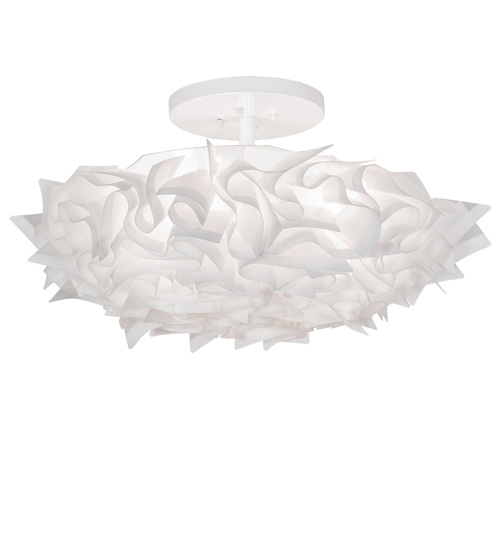 30.5" Wide Paper Meringue Southland Flushmount | 245493