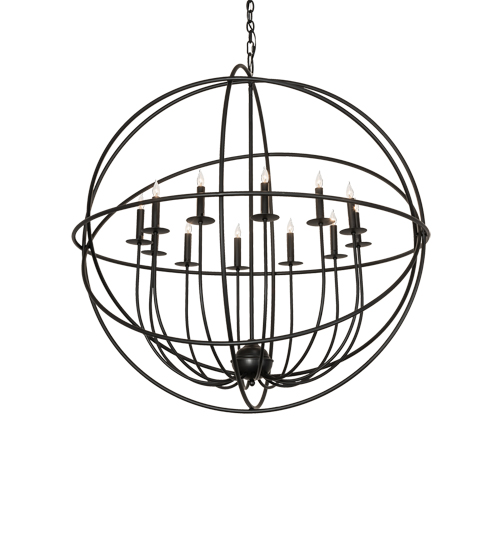 42" Wide Atom Enerjisi 12 Light Chandelier | 247640